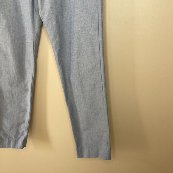 J.CREW Ludlow Pants Men 30 x 32 Slim Fit Blue 100% Cotton Oxford BV112 - Picture 5 of 16